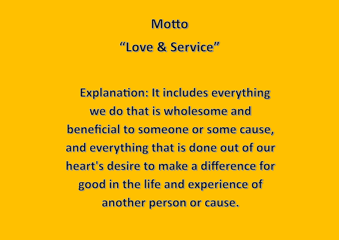 Motto Love & Service